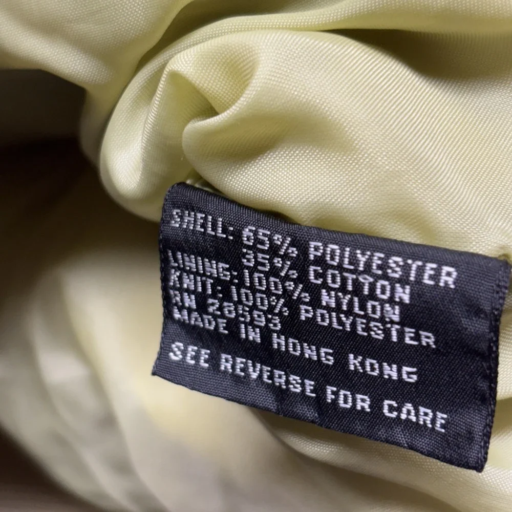 Vintage Members Only Jacket Adult 46L Yellow Full Zip Racer Bomber 80s Mens Read